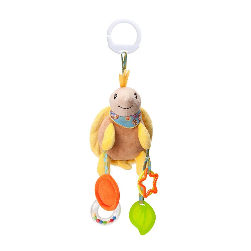 Good Quality Newborn Baby Rattles Plush Stroller Cartoon Animal