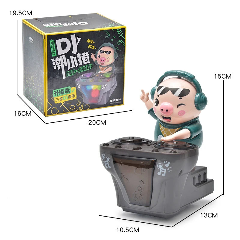Electronic DJ Light Music Dancing Pig Toy