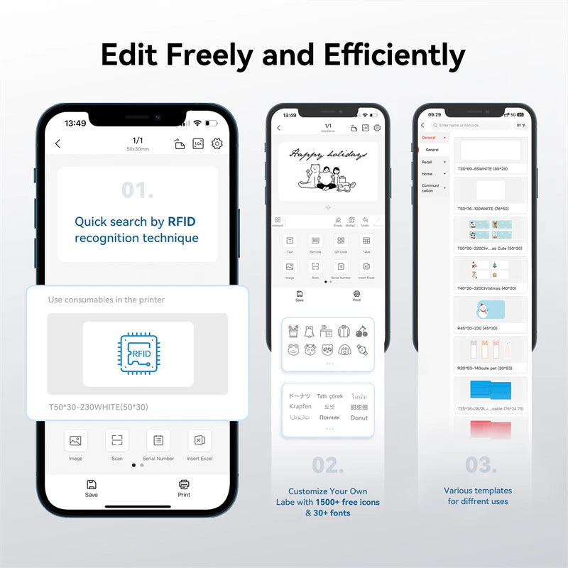 NIIMBOT B1 Portable Thermal Printer Compatible with Smartphones & PC