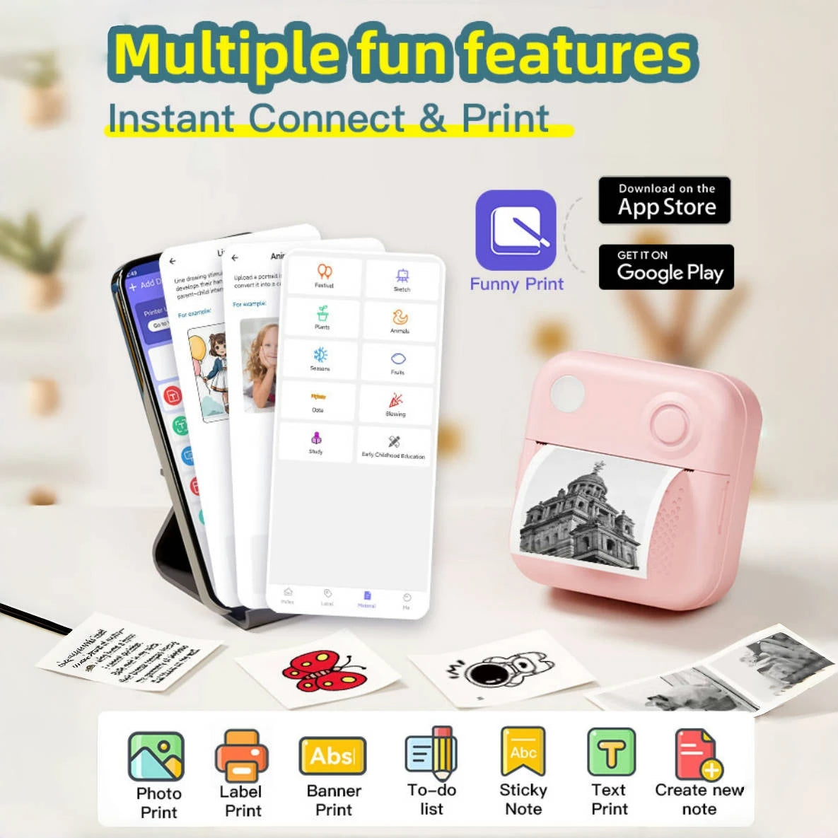 Dolewa D3 Portable Mini Printer