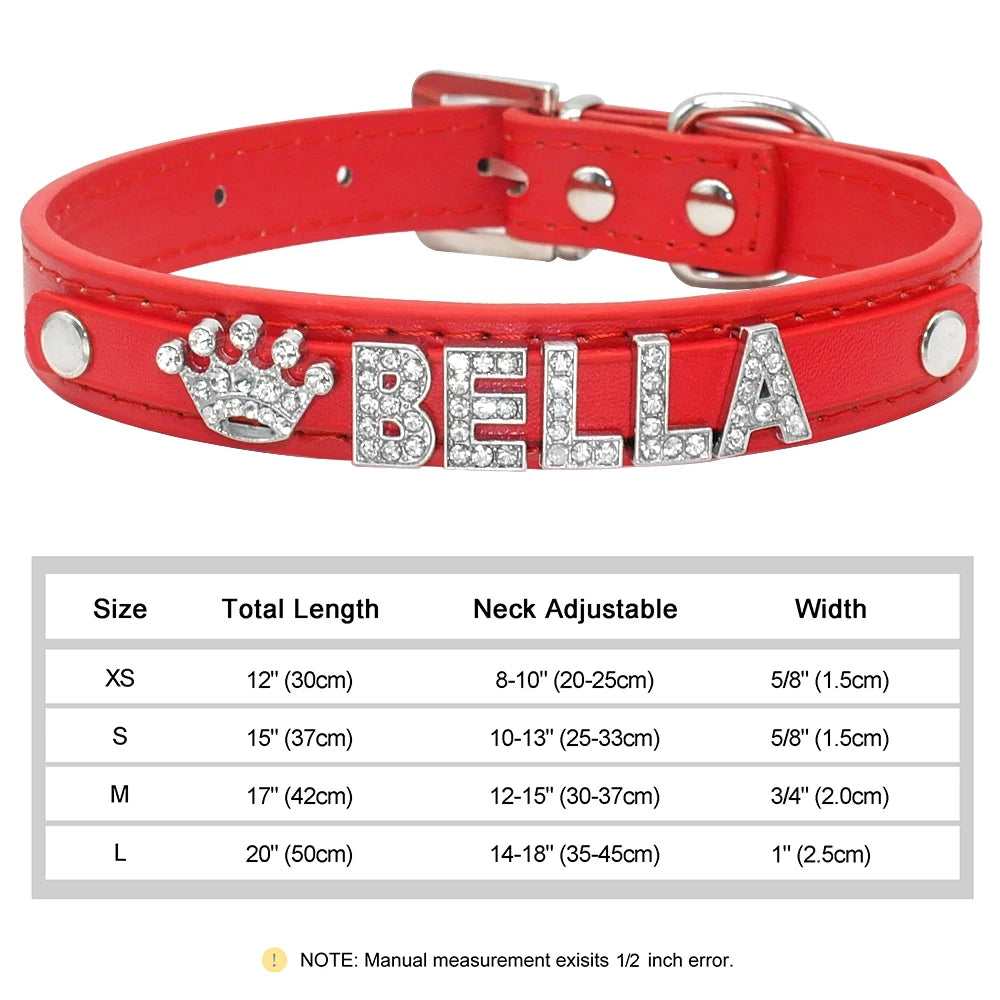 Personalized Small Dogs Chihuahua Collar Bling