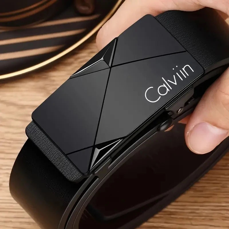 Stylish Men's PU Leather Belt - Fashion Belts for Daily Life