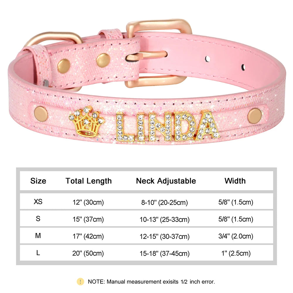 Personalized Small Dogs Chihuahua Collar Bling