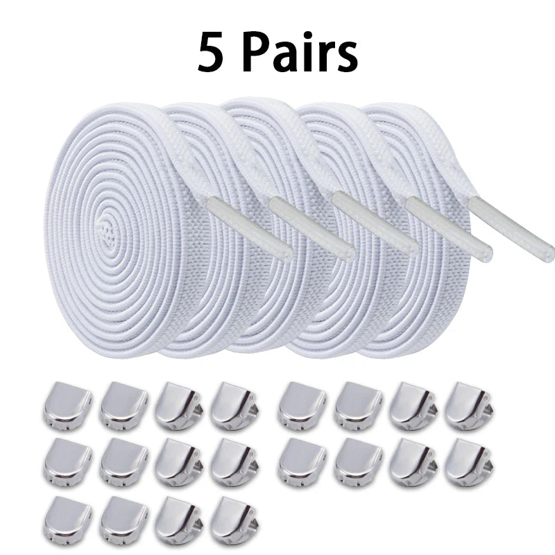 No Tie Elastic Shoe Laces One Size Fits All Adult and Kids Shoes