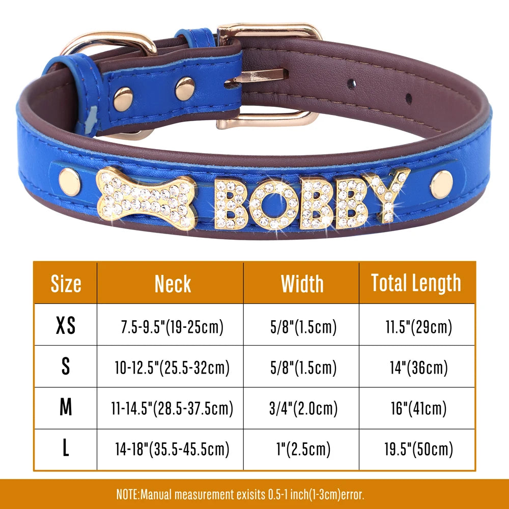 Personalized Small Dogs Chihuahua Collar Bling