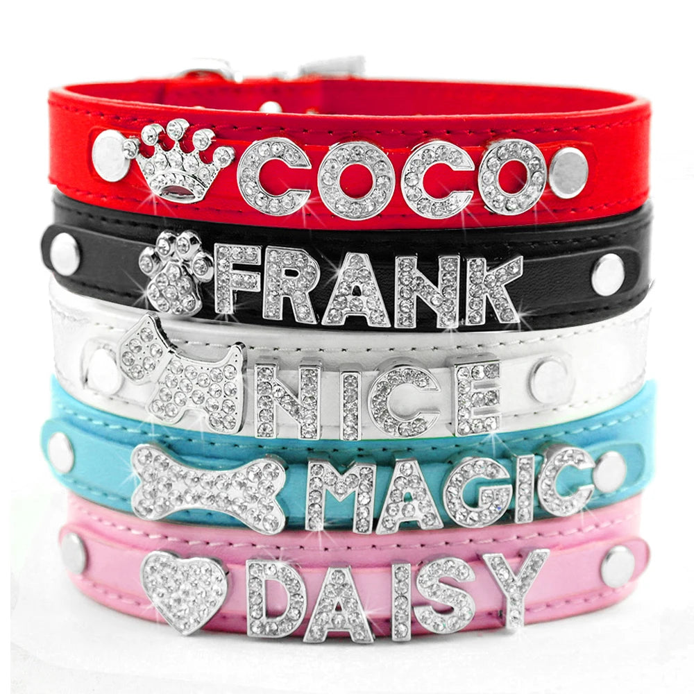 Personalized Small Dogs Chihuahua Collar Bling