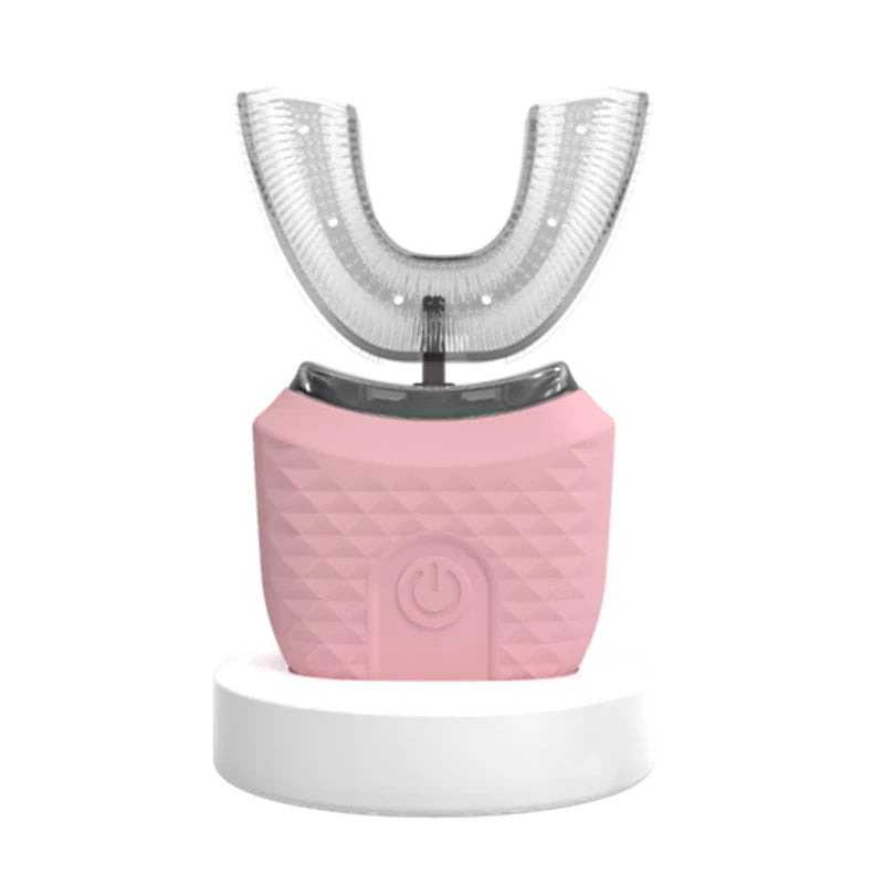 Wireless & chargeable silicone U-shaped toothbrush