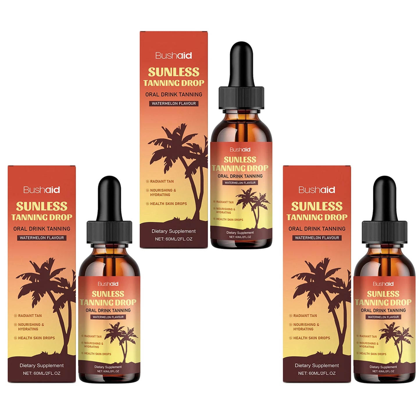Tanning Drops Bronzer Natural Drinkable Nourishing Self Tanner