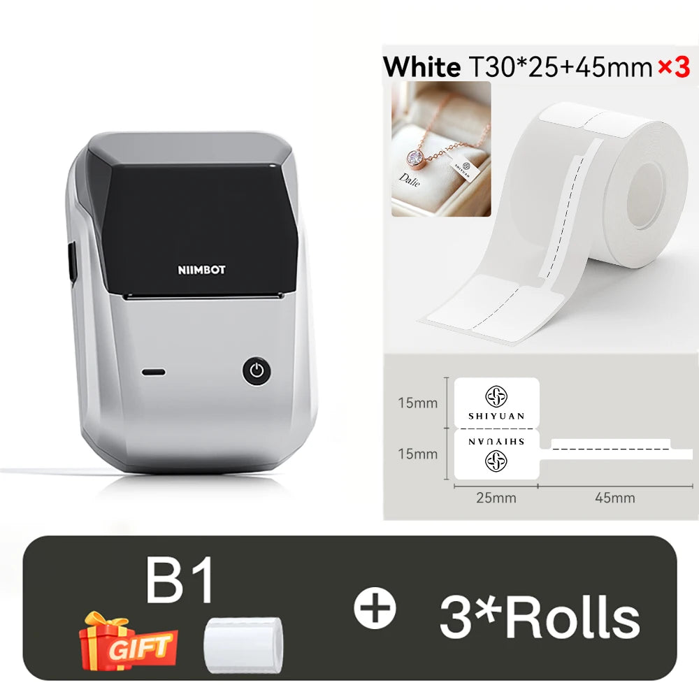 NIIMBOT B1 Portable Thermal Printer Compatible with Smartphones & PC