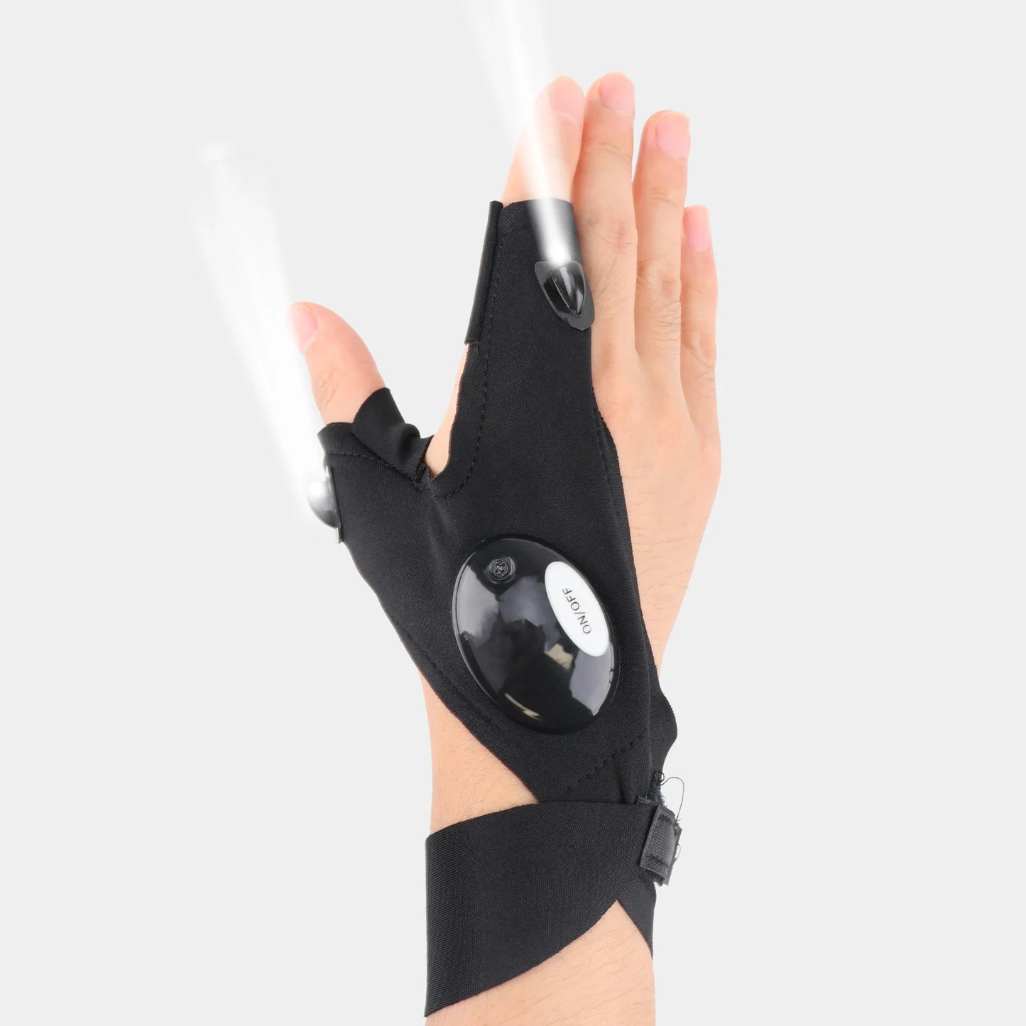 Night LED Half Finger Glove for Men & Women Outdoor & Waterproof