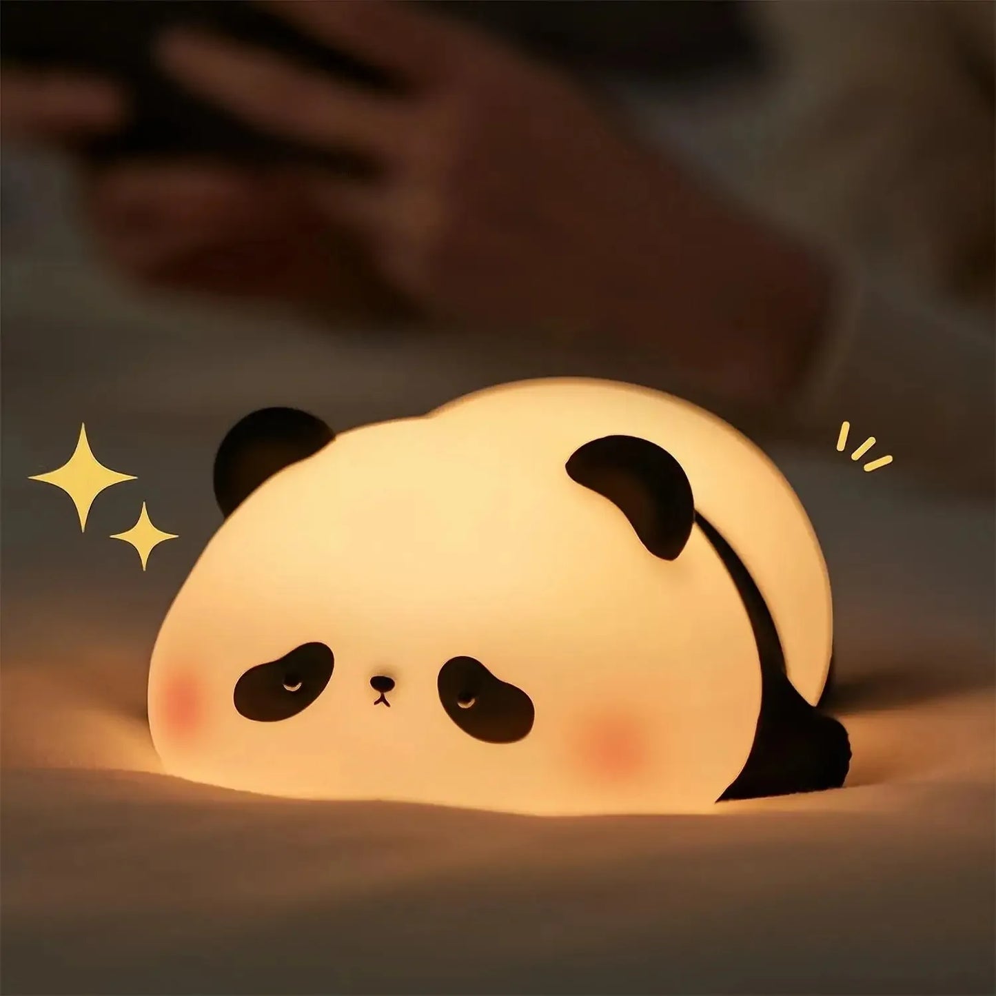 Touch Sensor Night Lights Cute Panda Silicone Lamp