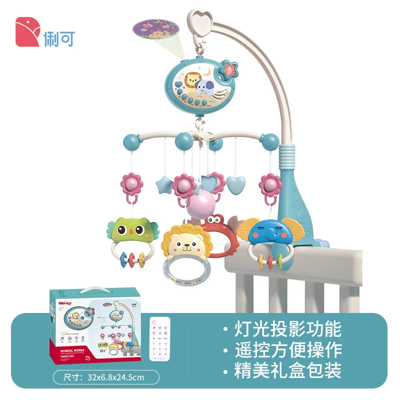 Musical Baby Crib Mobile with Lights Music Projection for Infants 0-6 Months
