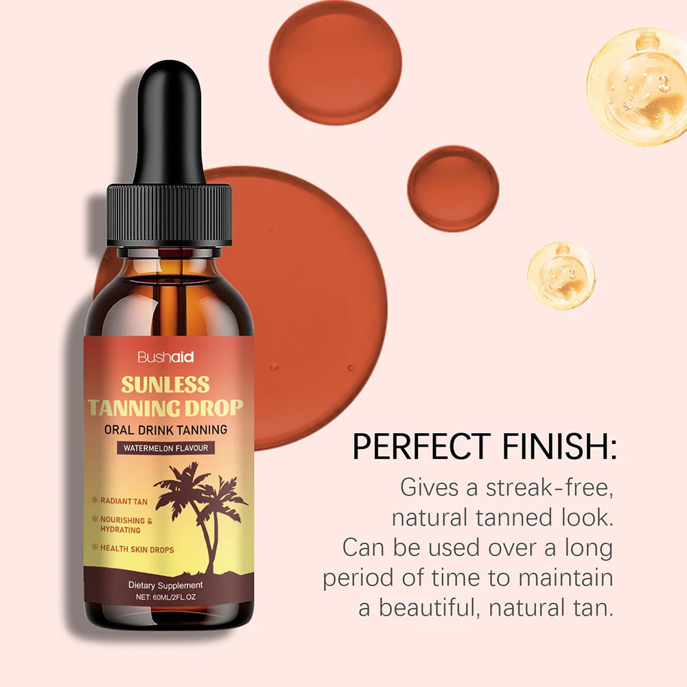 Tanning Drops Bronzer Natural Drinkable Nourishing Self Tanner