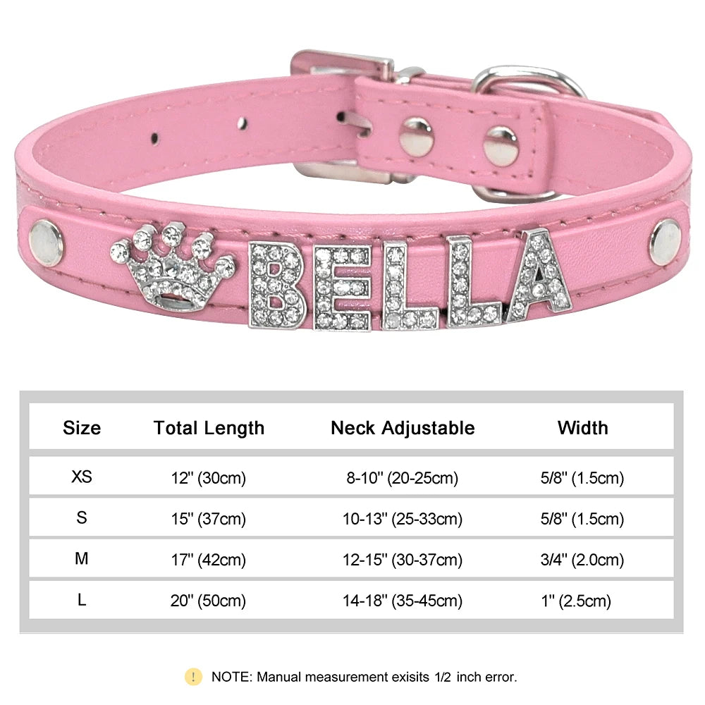 Personalized Small Dogs Chihuahua Collar Bling