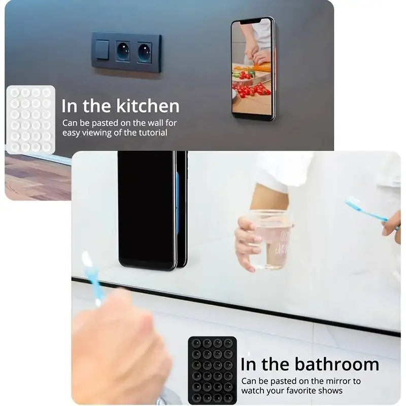 Silicone Suction Phone Holder Mat for Wall Stand