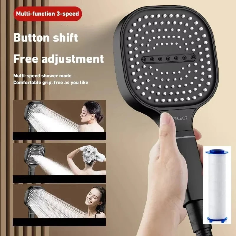 Xiaomi Large Panel Shower Head With 3 Modes Adjustable High Pressure Nozzle