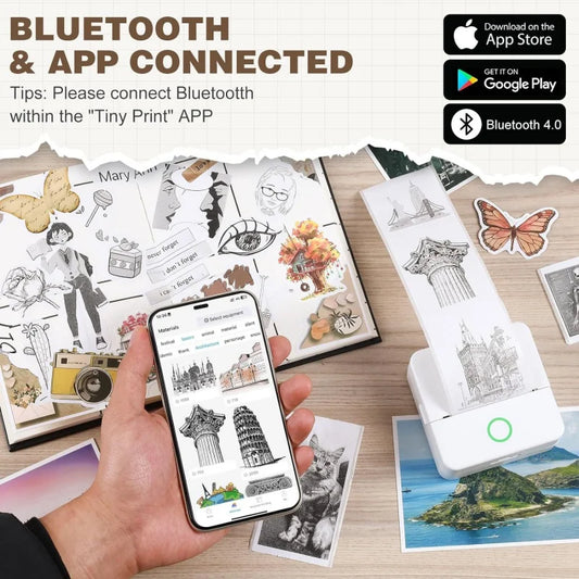 X6 mini HD Bluetooth portable Printer