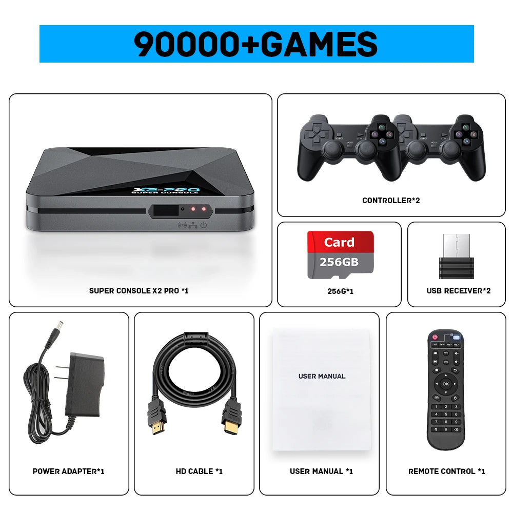 Retro Video Game Console Super Console X2 Pro with 90000 Video Games