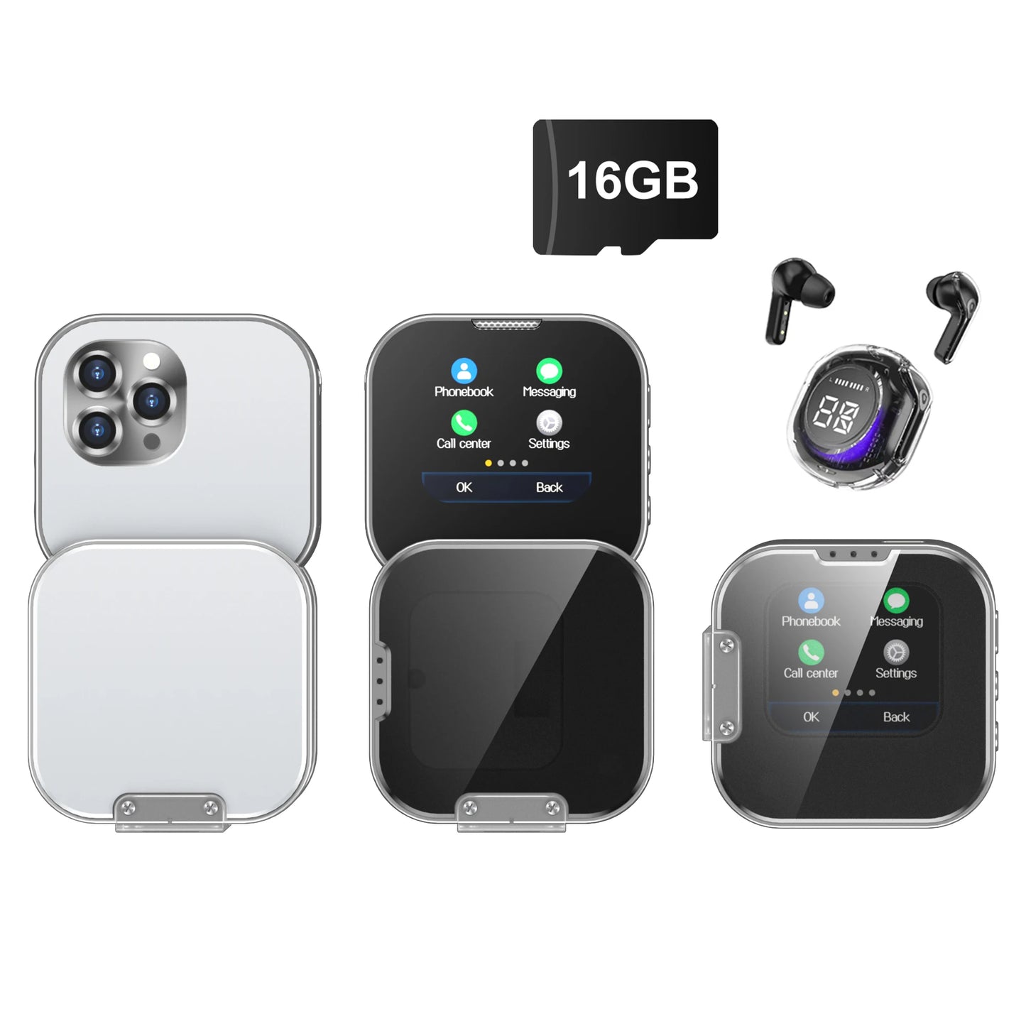 SERVO i19 Rotate Small Box Touch Mobile Phone