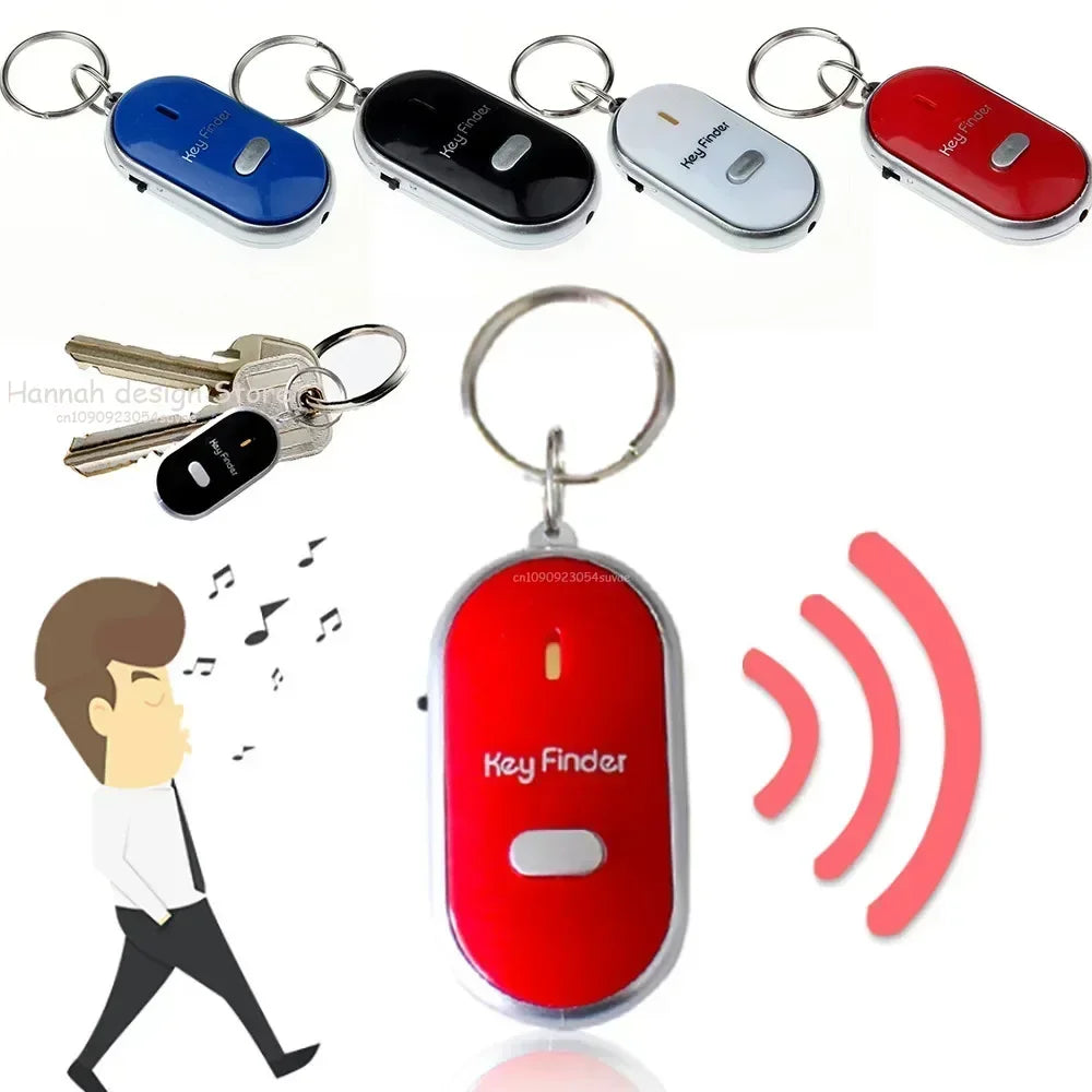 LED Flashlight with Remote Control Sound Key Chain Loss Locator