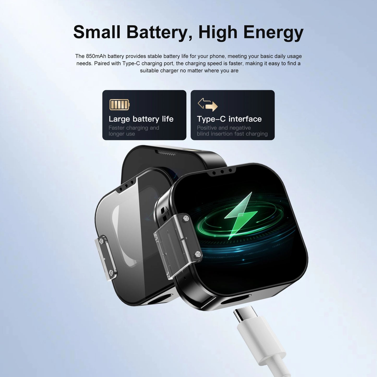 SERVO i19 Rotate Small Box Touch Mobile Phone