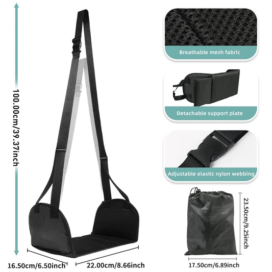 Foot Hammock Foot Rest With Removable Pad Adjustable Strap