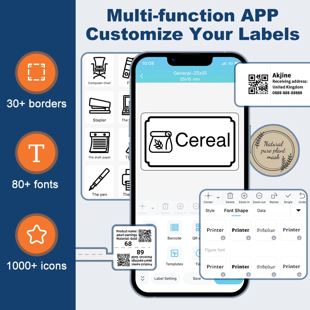 Phomemo M110 Thermal Wireless Label Portable Bluetooth Printer