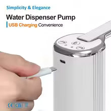 Water Dispensers Foldable Water Bottle Pump Automatic Dispenser Pump Button Control Portable Electric Water Dispenser for Home