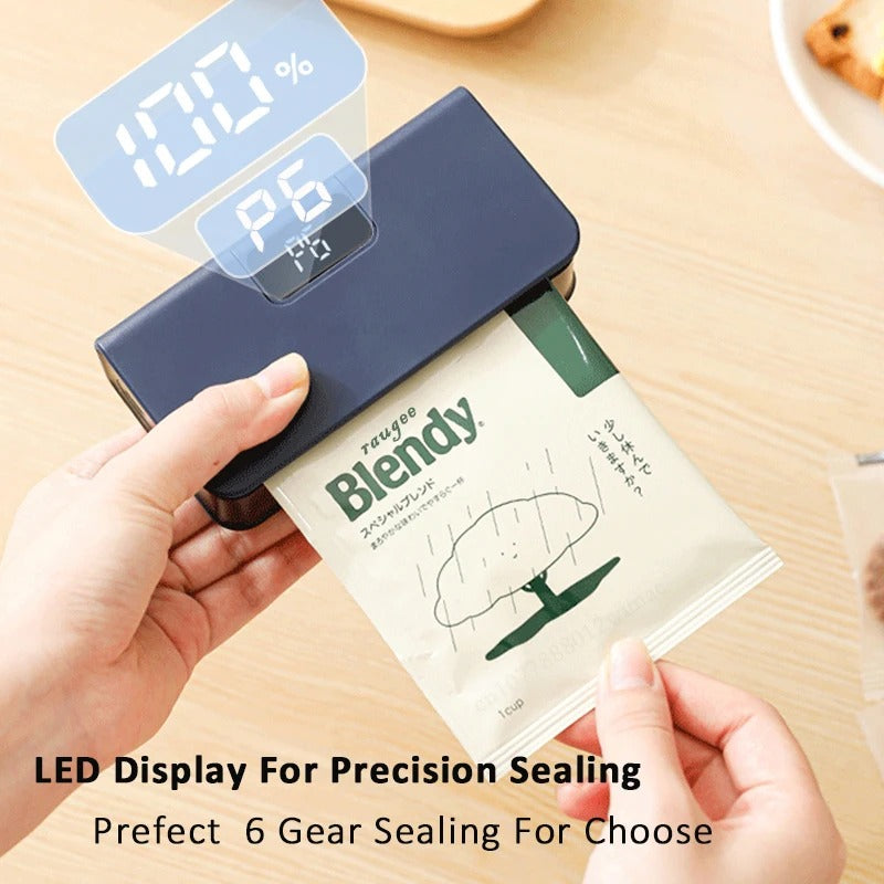 Plastic Bag Sealer Mini Heat Bag Sealing Machine Rechargeable Handheld Food Packaging Heat Sealer Thermal Bags Sealing Machine