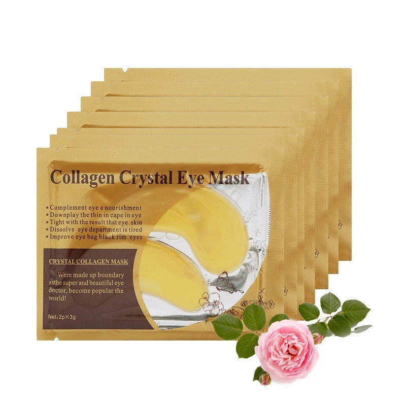 20Pcs=10Pairs Gold Collagen Crystal Eye Mask For skincare