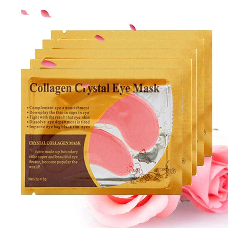20Pcs=10Pairs Gold Collagen Crystal Eye Mask For skincare