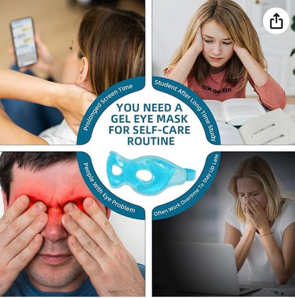 Cooling Ice Eye Mask Fatigue Relief Remove Dark Circles Cold Eye Mask