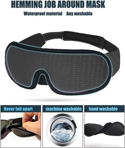 3D Eye Mask for Sleep Lights Blockout & Soft Padded