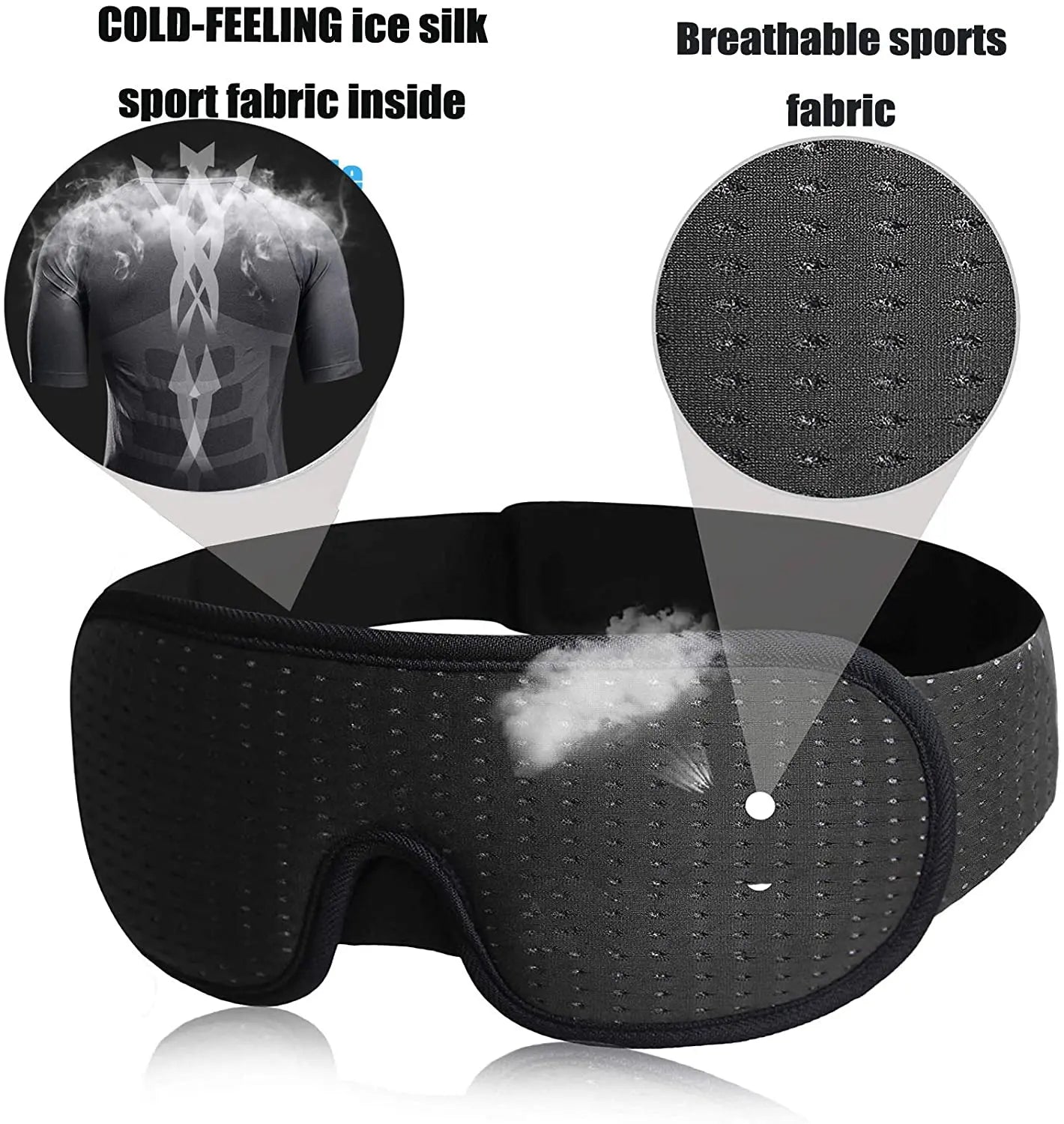 3D Eye Mask for Sleep Lights Blockout & Soft Padded