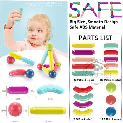 Magnetic Constructor Blocks Set Toys for Kids