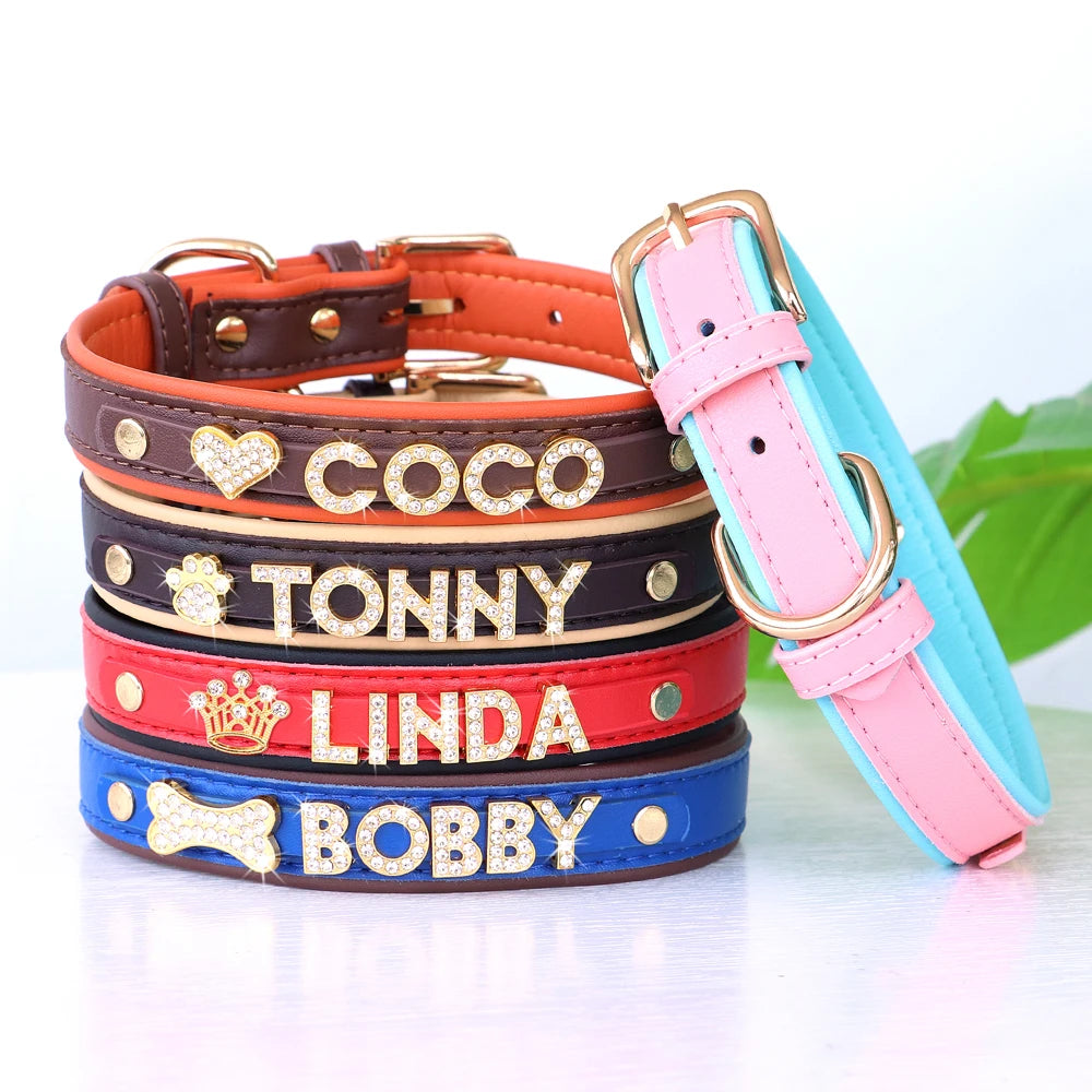 Personalized Small Dogs Chihuahua Collar Bling