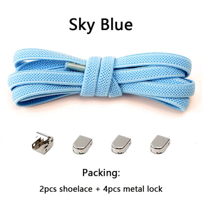 No Tie Elastic Shoe Laces One Size Fits All Adult and Kids Shoes