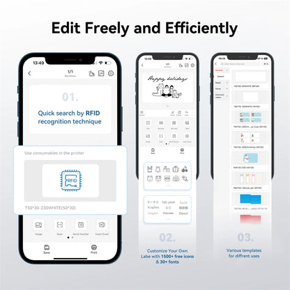 NIIMBOT B1 Portable Thermal Printer Compatible with Smartphones & PC