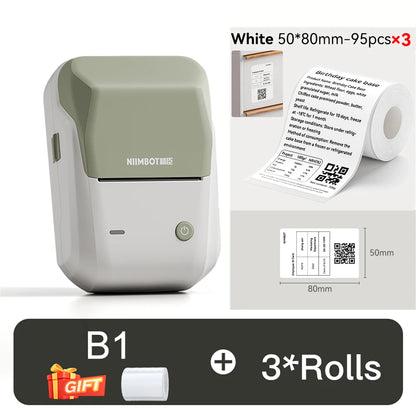 NIIMBOT B1 Portable Thermal Printer Compatible with Smartphones & PC