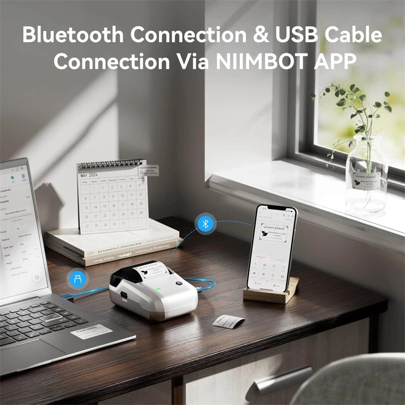 NIIMBOT B1 Portable Thermal Printer Compatible with Smartphones & PC