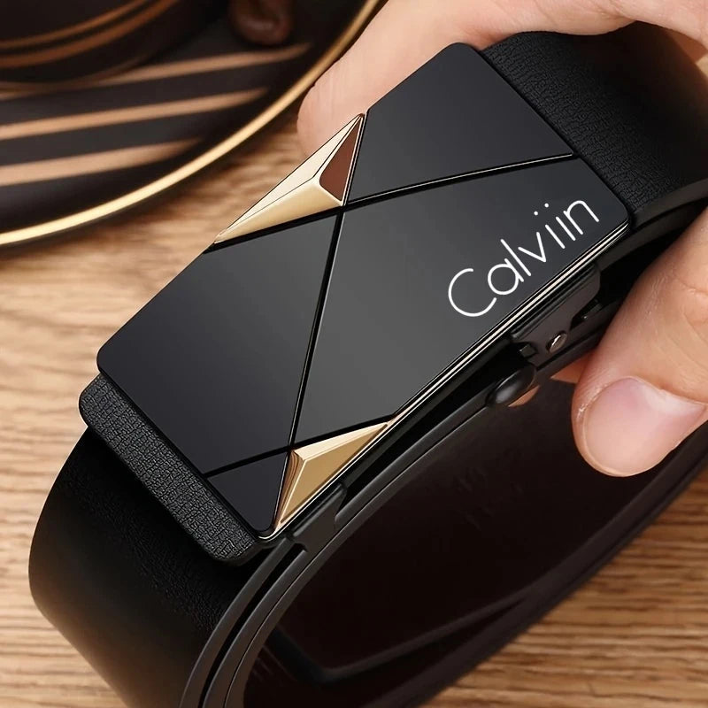 Stylish Men's PU Leather Belt - Fashion Belts for Daily Life