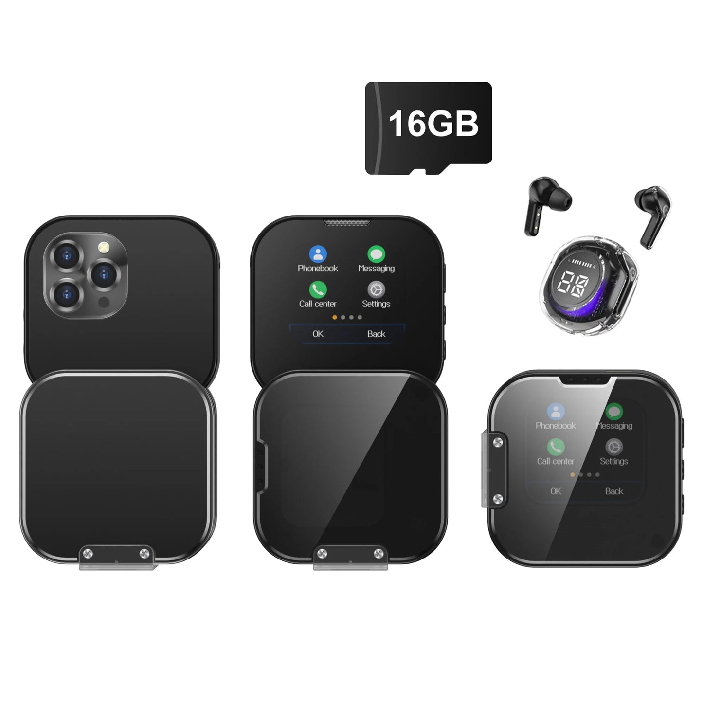 SERVO i19 Rotate Small Box Touch Mobile Phone