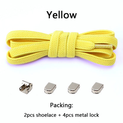 No Tie Elastic Shoe Laces One Size Fits All Adult and Kids Shoes