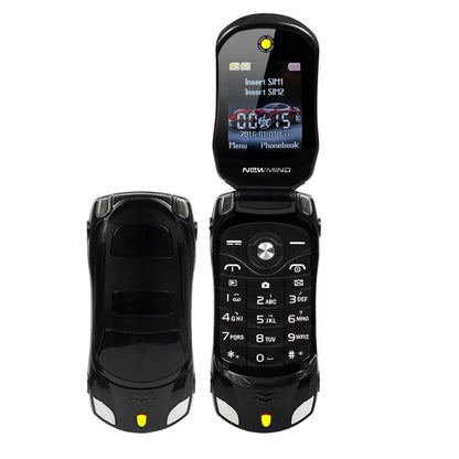 Original Newmind F15 Unlocked Flip Mobile Phone Designed as Mini Sport Car