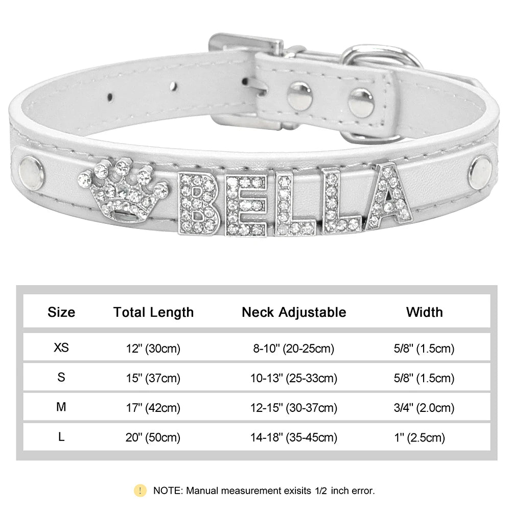 Personalized Small Dogs Chihuahua Collar Bling