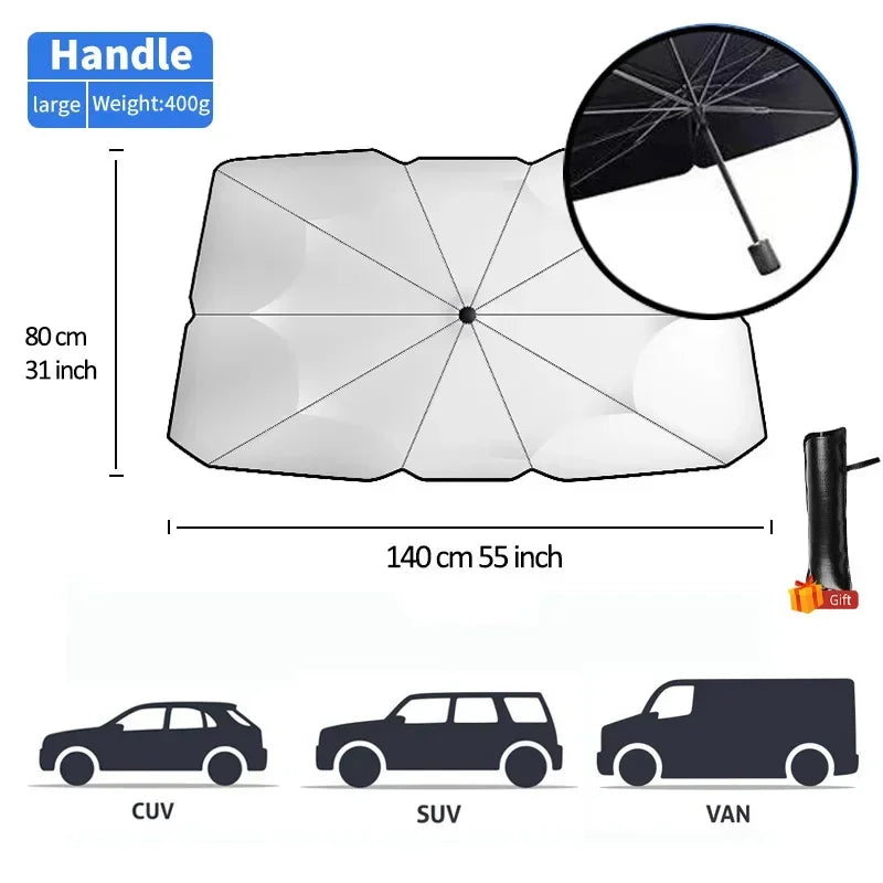 Car Sunshade Windshield Umbrella Front Summer Protection