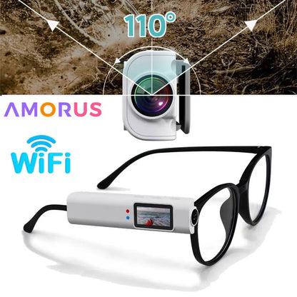 Mini Eyeglasses Video Shooting with Micro-camera HD & WiFi Intelligent