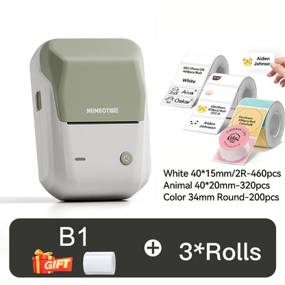 NIIMBOT B1 Portable Thermal Printer Compatible with Smartphones & PC