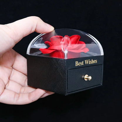 New Rose Flower Jewelry Box for Necklaces