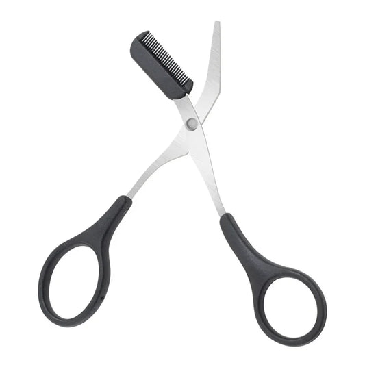 Trimmer Stainless Steel Eyebrow Scissors with Comb Hair Removal Shaver